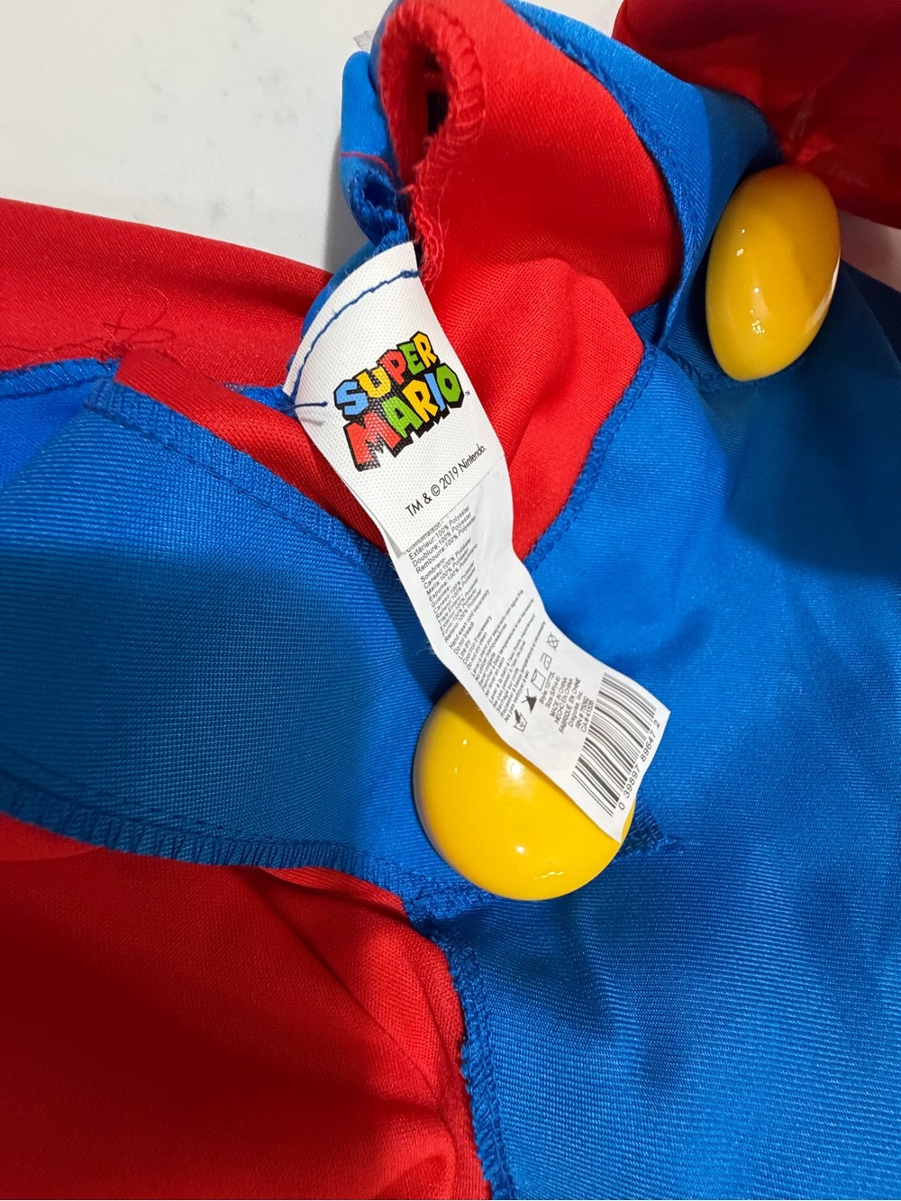Nintendo Classic Red & Blue Plumber Costume for Kids set -2 - Picture 6 of 8